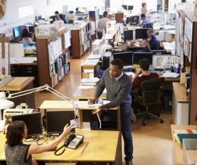 Stock Photo Staff busy working 02