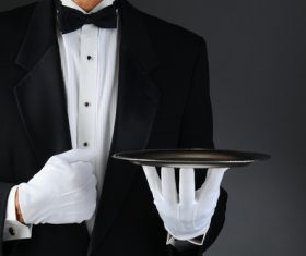 Stock Photo Waiter of restaurant 02