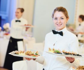 Stock Photo Waiter of restaurant 03