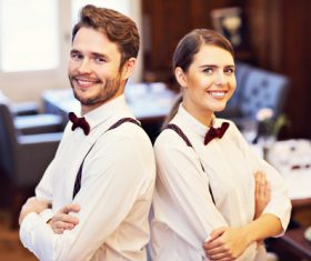 Stock Photo Waiter of restaurant 05