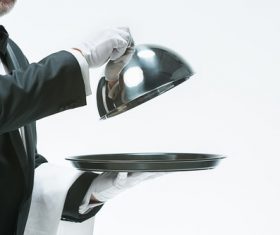 Stock Photo Waiter of restaurant 06