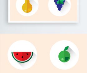 Summer cool fruit pattern vector