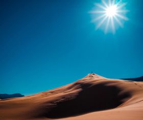 Sunny natural scenery in the desert Stock Photo 02