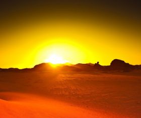 Sunny natural scenery in the desert Stock Photo 05
