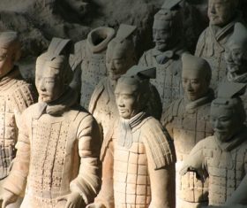 Terracotta Warriors of the First Qin Emperor of China Stock Photo 02