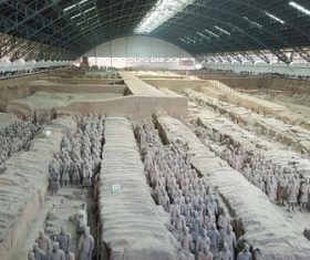 Terracotta Warriors of the First Qin Emperor of China Stock Photo 05