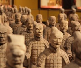 Terracotta Warriors of the First Qin Emperor of China Stock Photo 06