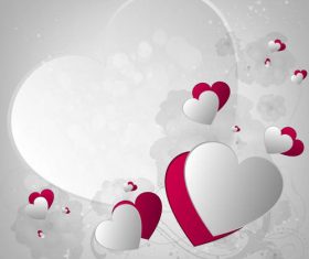 Textured Valentines Day element vector material 05