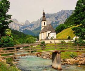 The most beautiful village of Ramsau Germany Stock Photo 04