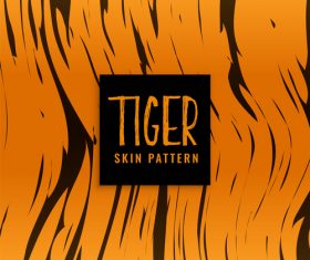 Tiger skin pattern vector material 01