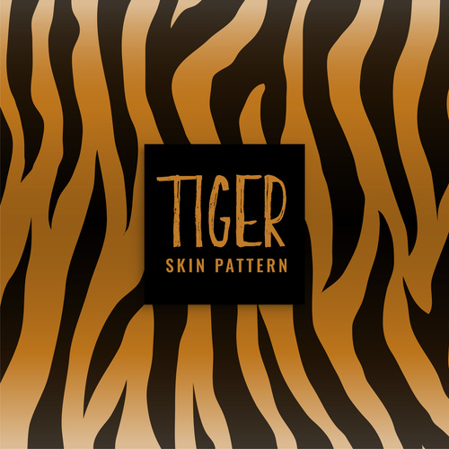 Tiger skin pattern vector material 02