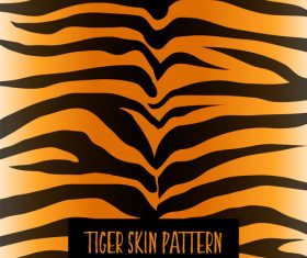 Tiger skin pattern vector material 03