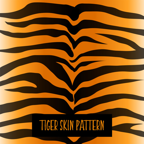 Tiger skin pattern vector material 03