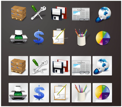 Tool icon vector material