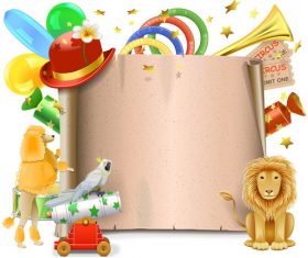 Vector Circus Poster Template Material