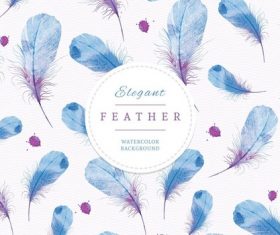 Vector feather background illustration design