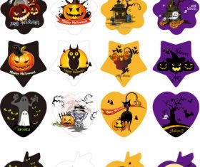 Vector halloween label design