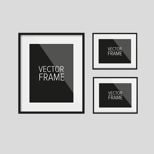 Vector photo frame material 04