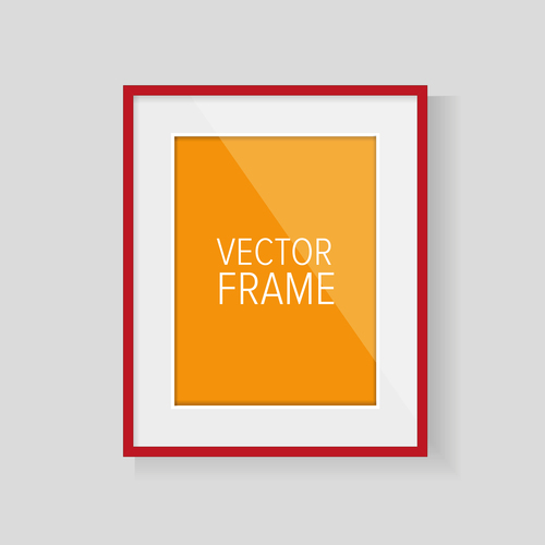 Vector photo frame material 05