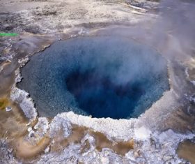 Volcanic Lake Natural Scenery Oregon USA Stock Photo 02