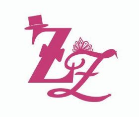 Wedding letter design material vector