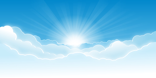 Wide sky vector background free download
