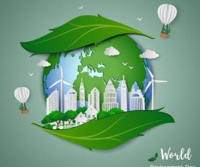 World environment day poster template vector