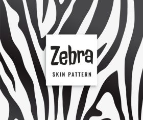 Zebra skin pattern vector material