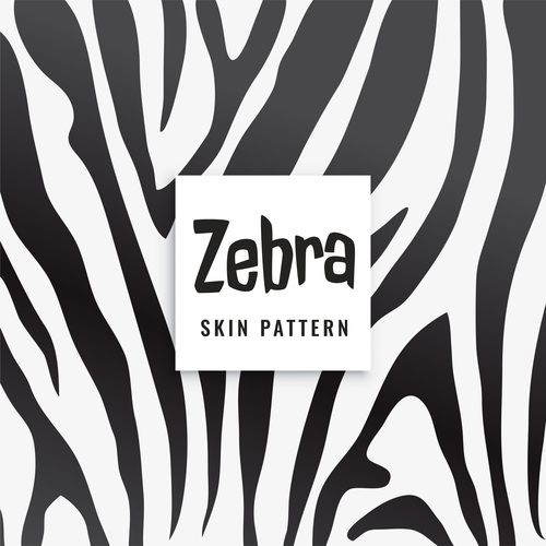 Zebra skin pattern vector material