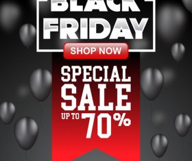 black friday special sale poster vector template 01