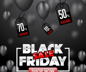 black friday special sale poster vector template 03