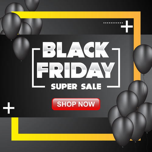 black friday special sale poster vector template 04