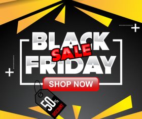black friday special sale poster vector template 07