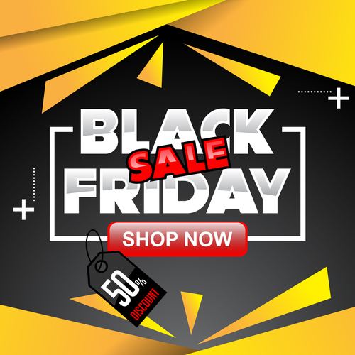 black friday special sale poster vector template 07