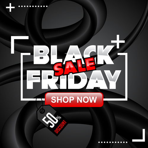 black friday special sale poster vector template 08