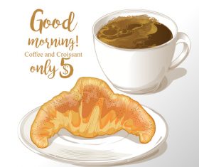 breakfast design elements vectors 01