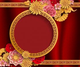 chinese ethnic styles backgrounds vector 03