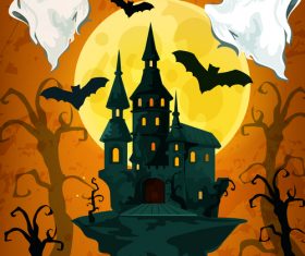 Halloween night banner vector set 04 free download