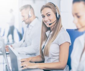 information operator Stock Photo 02