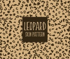 leopard skin pattern vector material