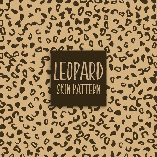 leopard skin pattern vector material