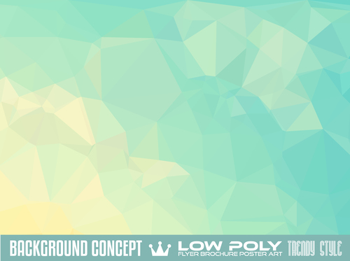 low Poly geometric polygon background art vector 01