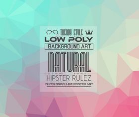 low Poly geometric polygon background art vector 03