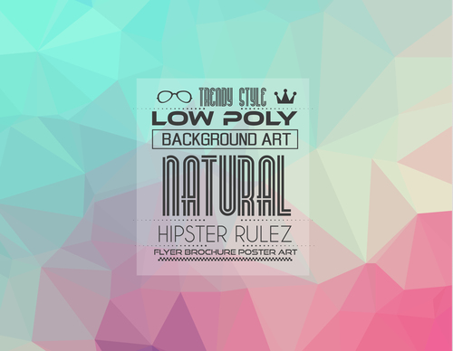 low Poly geometric polygon background art vector 03