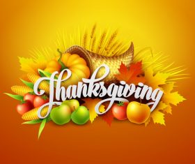 thanksgiving festvial design vector material 01