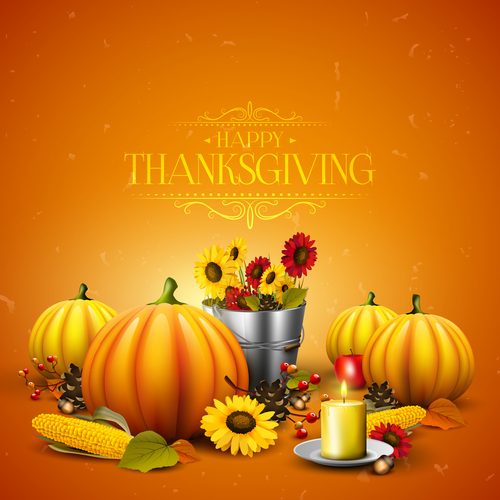 thanksgiving festvial design vector material 03