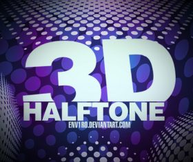 3D Halftone Photoshop Brushes