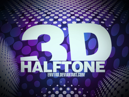 3D Halftone Photoshop Brushes