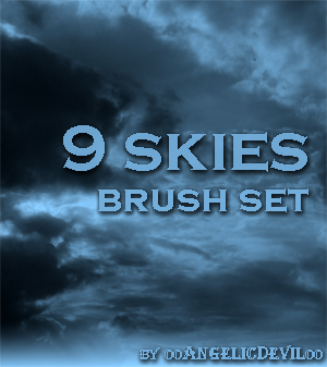 9 Kind Skies Photoshop Brushes