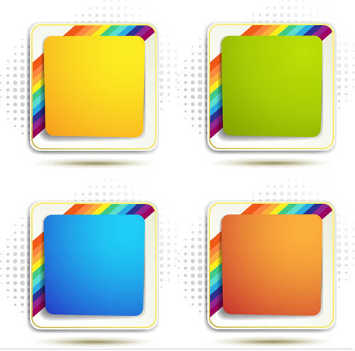 Abstract Colorful Frames vector
